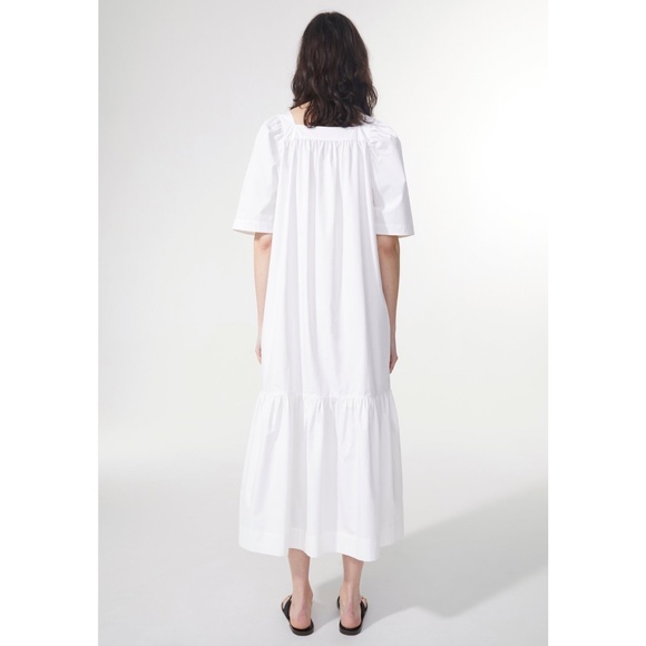 Rodebjer Donya Cotton Nap Dress in White Size Small S - Picture 2 of 4